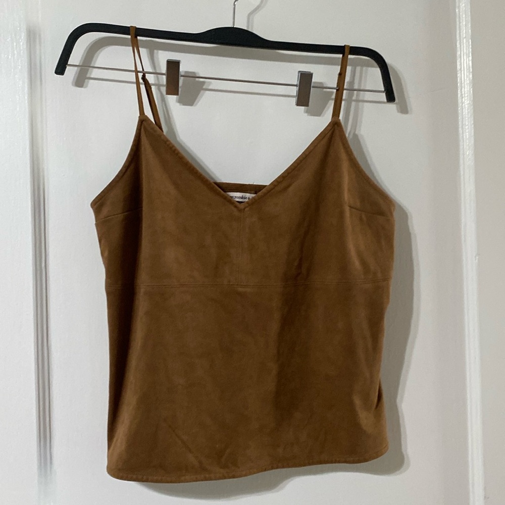 Abercrombie & Fitch Suede-like top